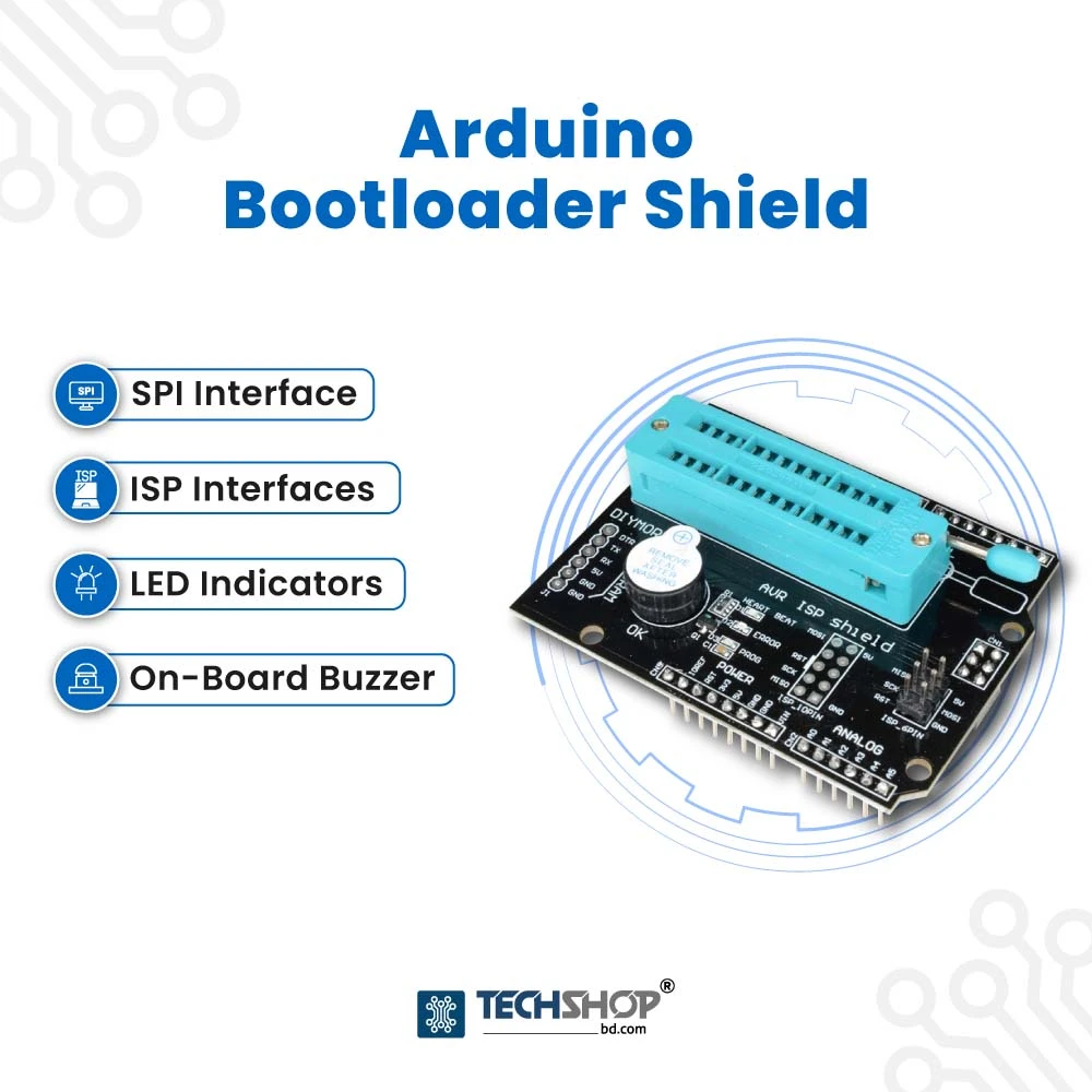 Arduino Bootloader Shield AVR ISP Programmable Expansion Board
