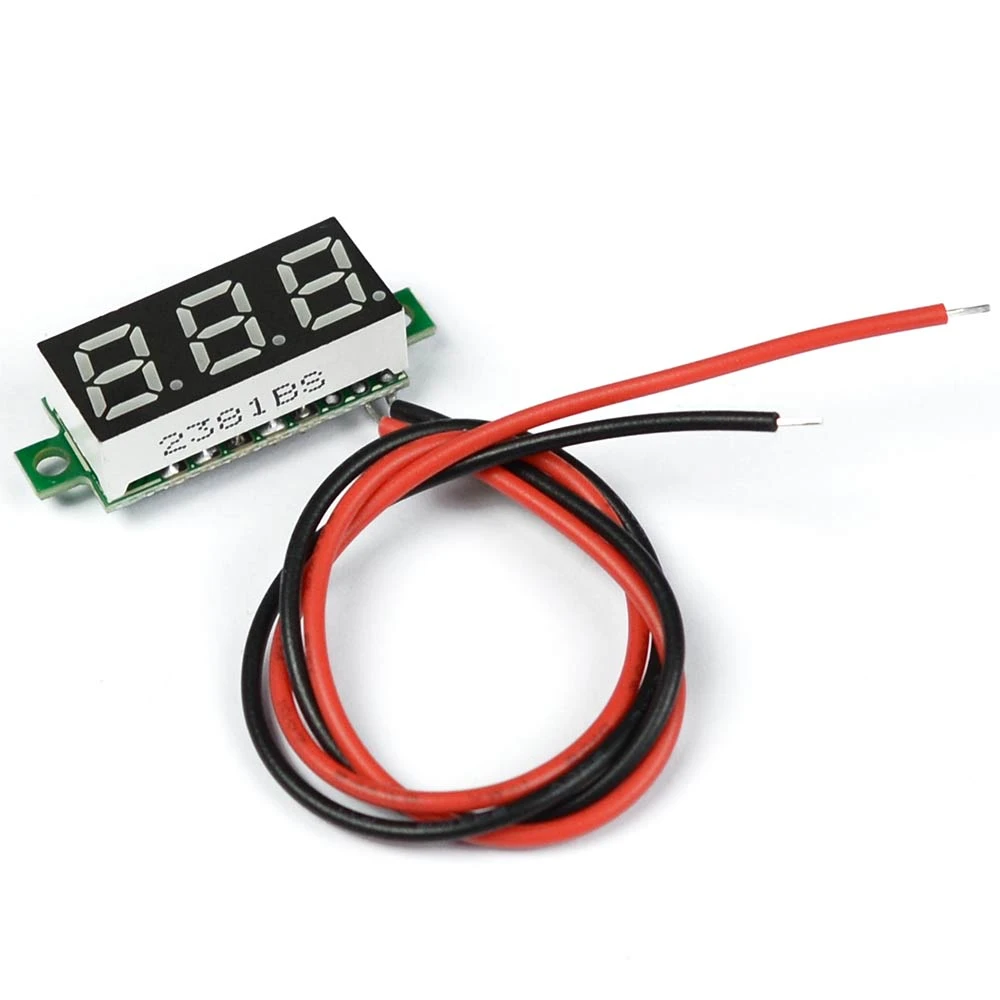 LED digital DC voltmeter Red 0.28 inch