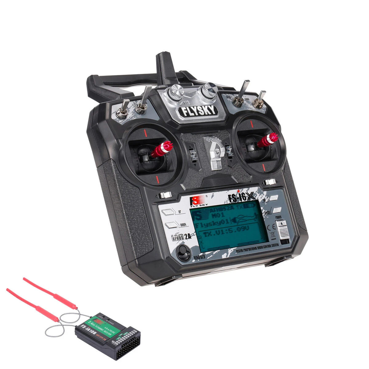 FlySky FS-i6 2.4G 10CH AFHDS RC Transmitter With FS-iA10 Receiver